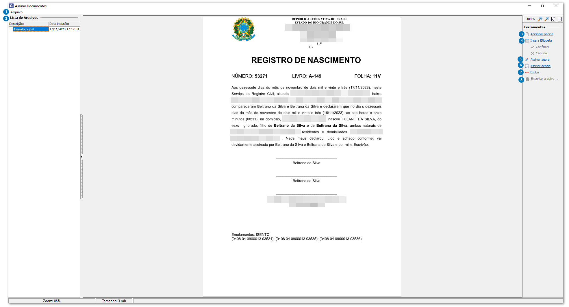 Assinar Documentos