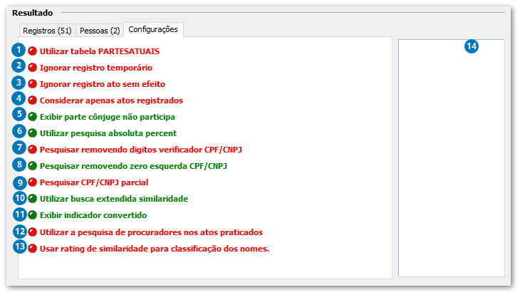 Configurações