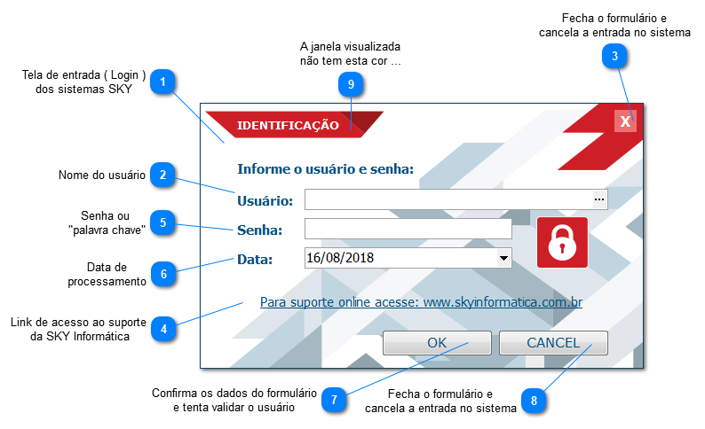 Tela de entrada