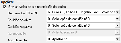 1. Opções