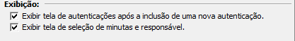 3. Configuração das autenticações