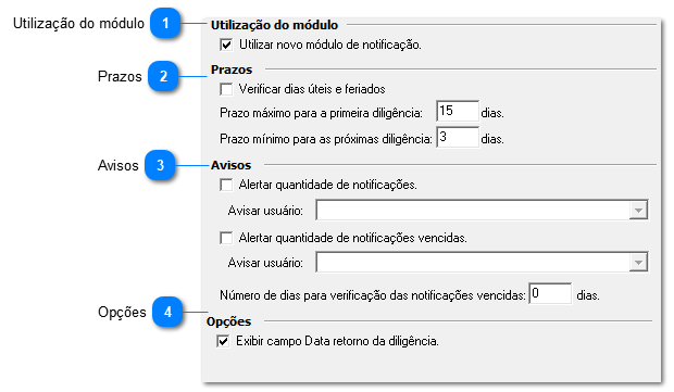 Configurações gerais
