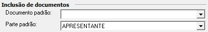 1. Inclusão de documentos