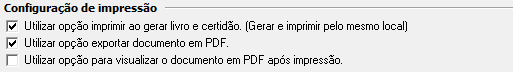 4. Configuração de impressão