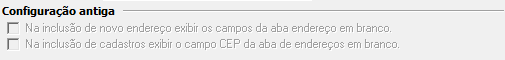 2. Configuração antiga