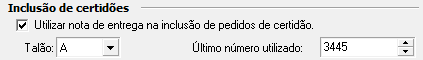 3. Inclusão de certidões