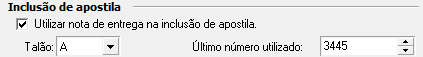 4. Inclusão de apostila