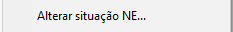 3. Alterar situação NE...
