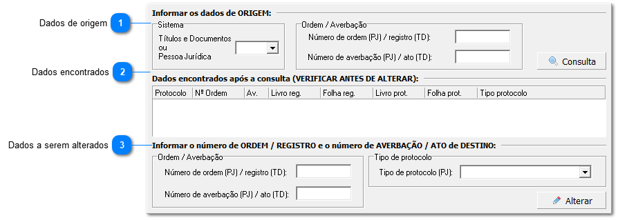 Ordem / Averbação