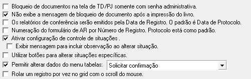 1. Opções diversas