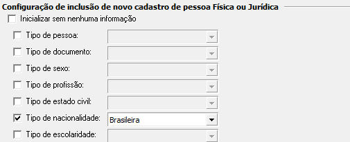 1. Novo cadastro