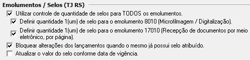 2. Emolumentos / Selos (TJ RS)