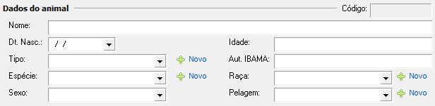 2. Dados do animal