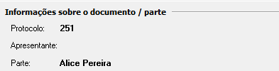 1. Informações do ato