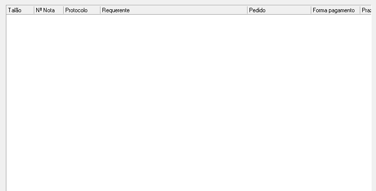 2. Lista de notas de entrega