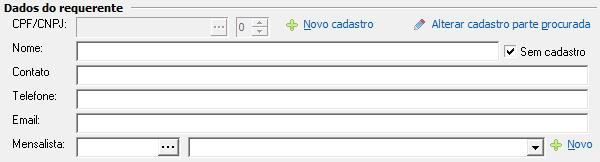 4. Dados do requerente