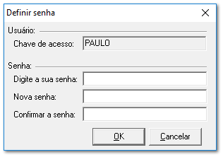 Trocar senha dos usuário...